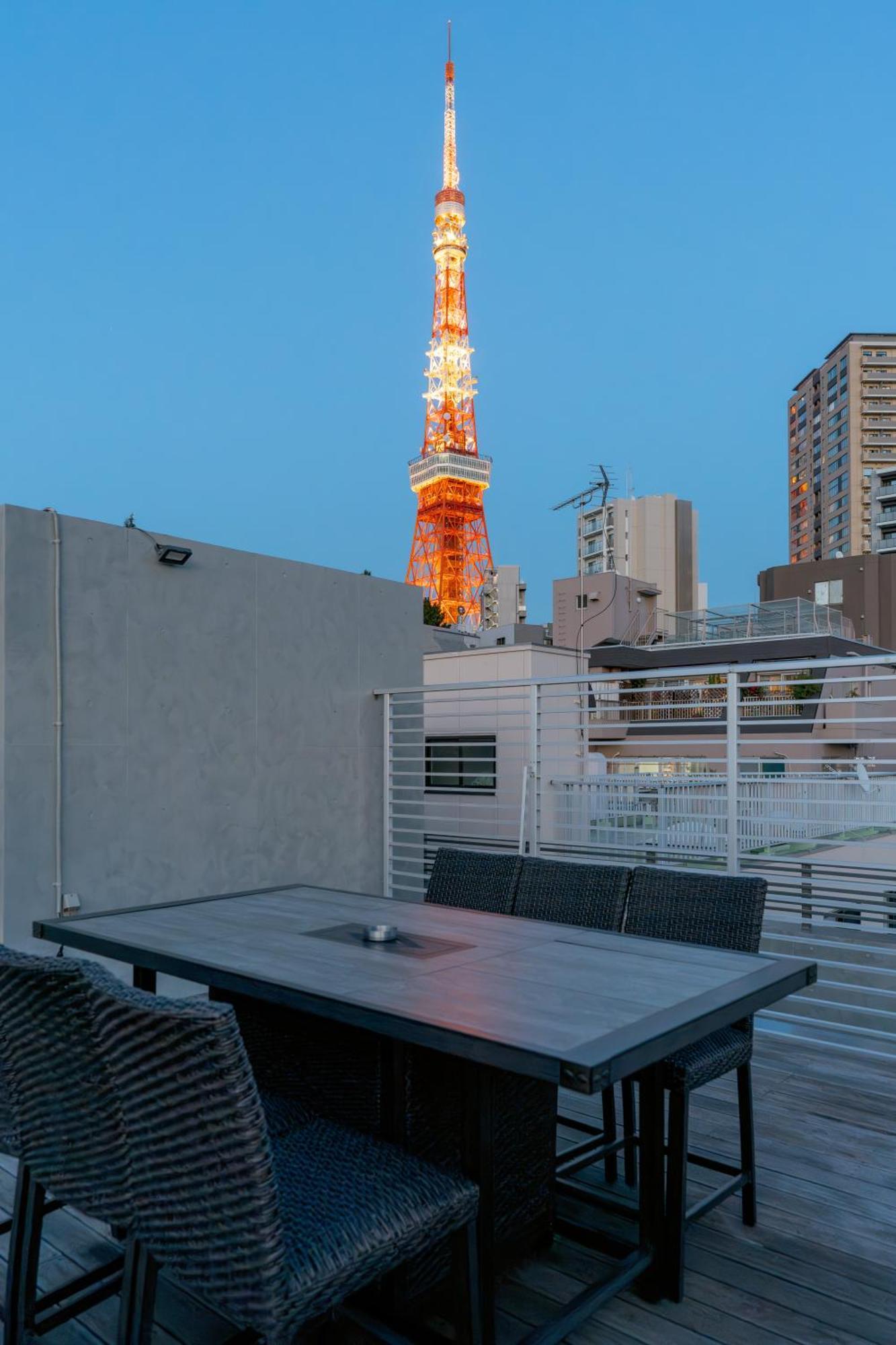 Azabu Modern House The Tokyo Tower Can Be Seen From The Villa 500M2 ภายนอก รูปภาพ